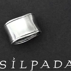 .925 Silver Hammered Ring